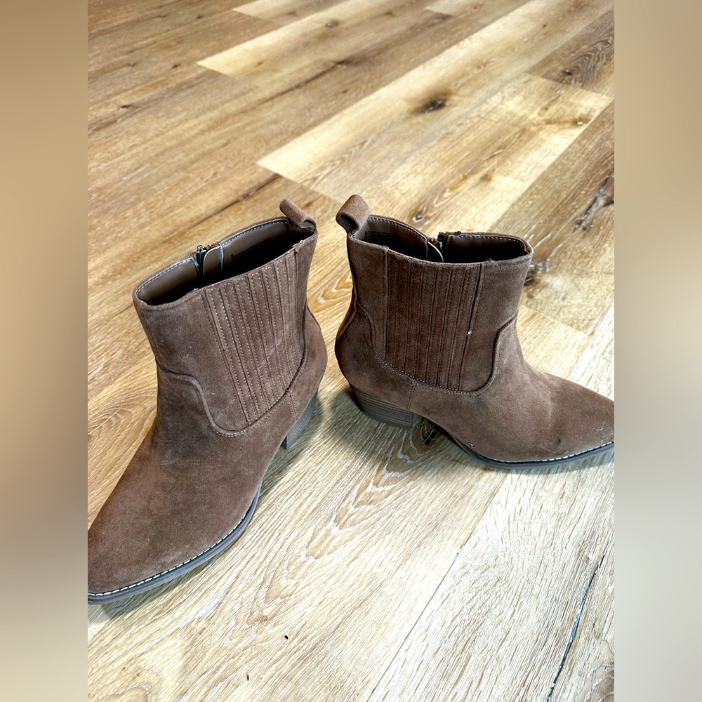 Brown booties
